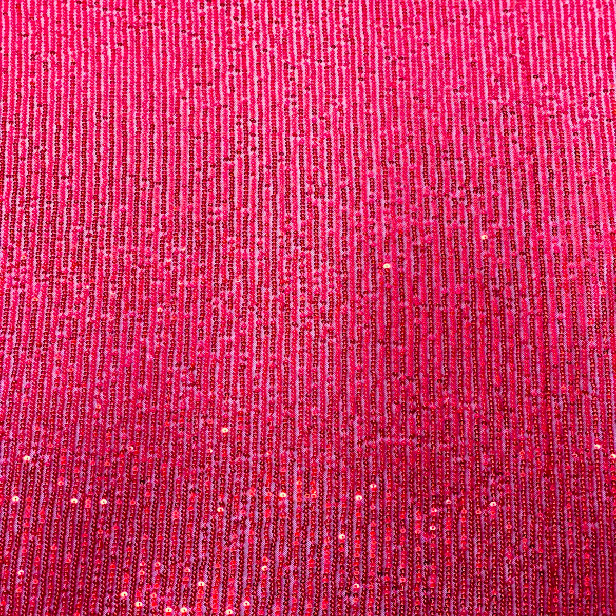 Red Mille Striped Stretch Sequins Lace Fabric - Fashion Fabrics LLC