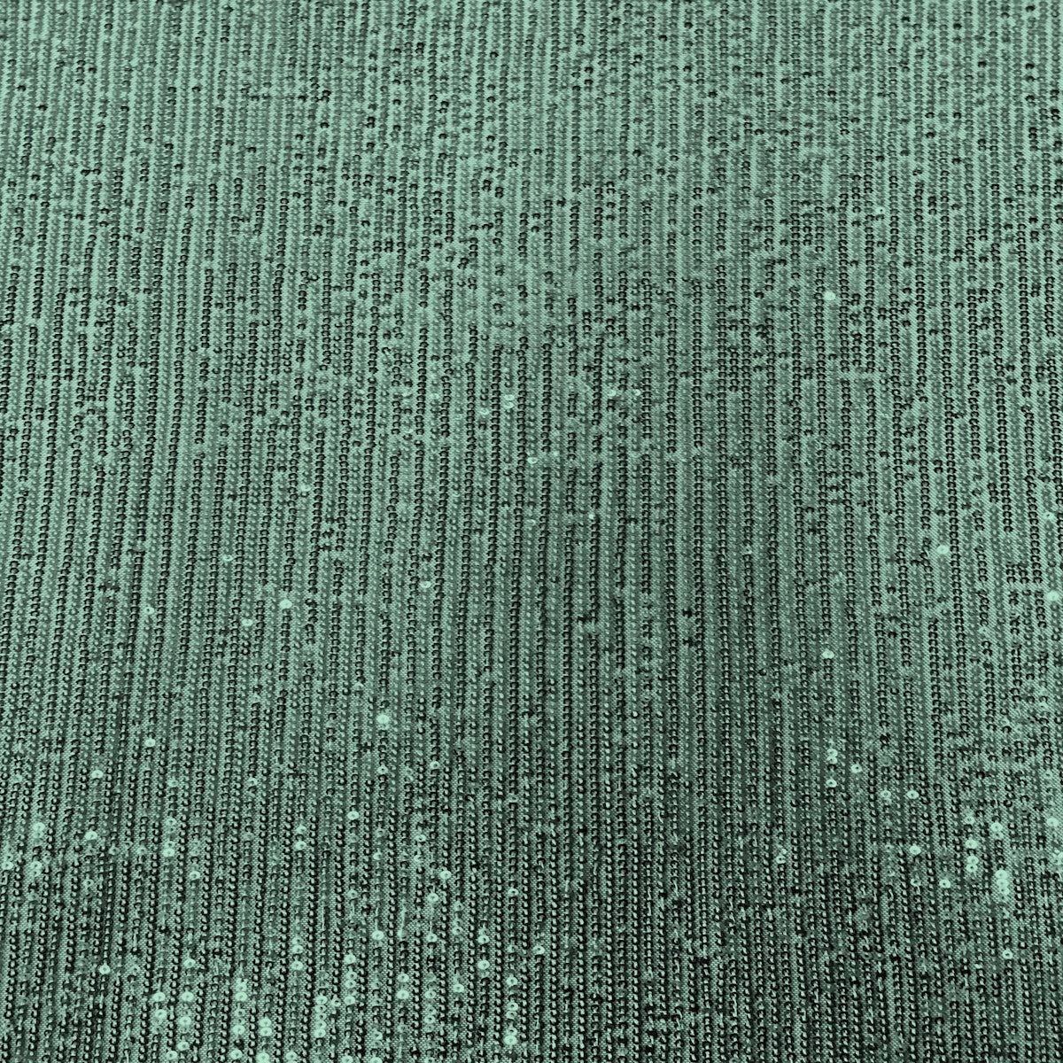 Hunter Green Mille Striped Stretch Sequins Lace Fabric - Fashion Fabrics LLC
