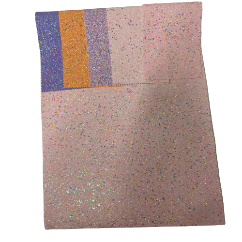Lavender Iridescent Stardust Glitter Vinyl Fabric - Fashion Fabrics LLC