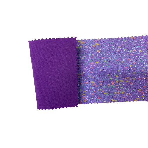 Lavender Iridescent Stardust Glitter Vinyl Fabric - Fashion Fabrics LLC