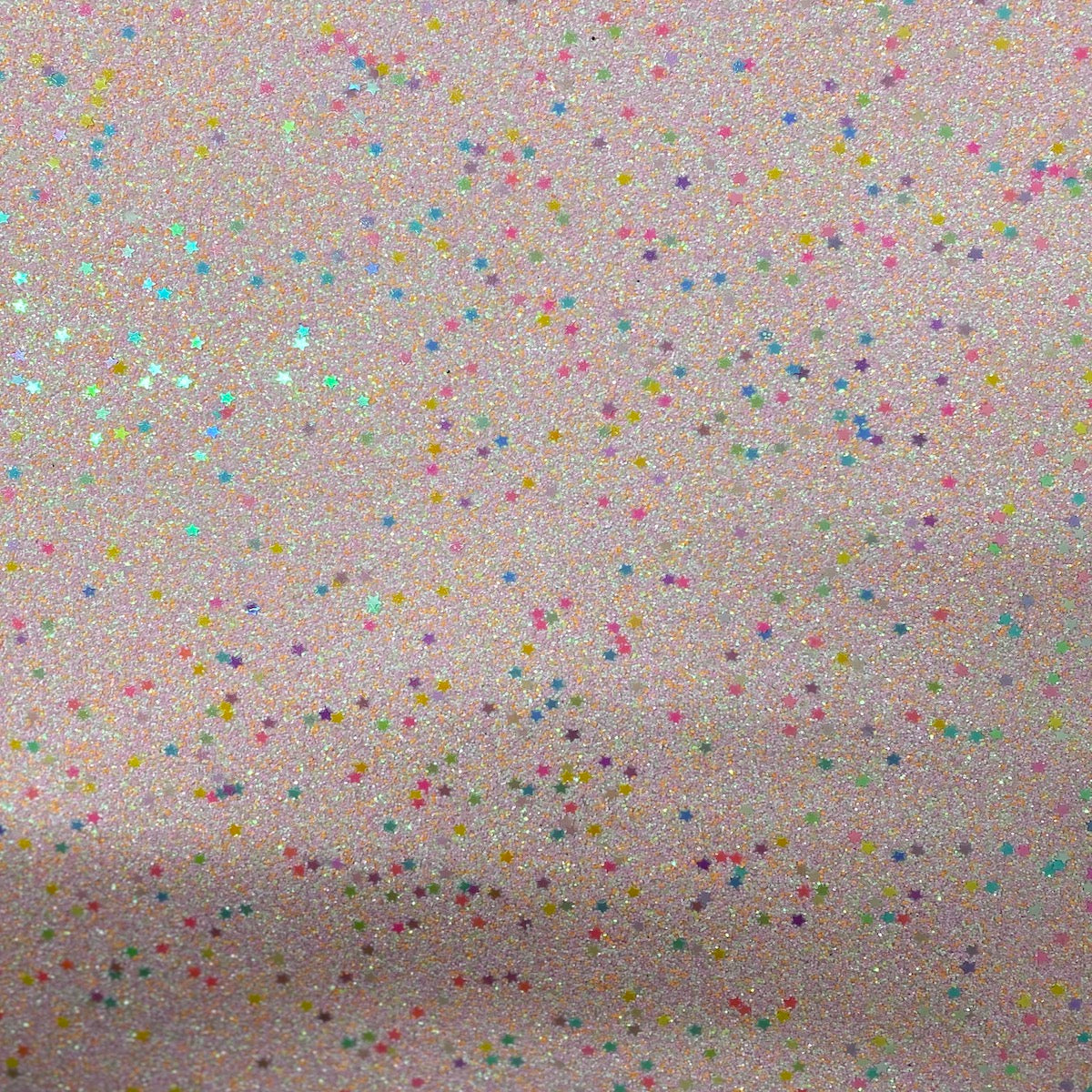 Light Pink Iridescent Stardust Glitter Vinyl Fabric - Fashion Fabrics LLC