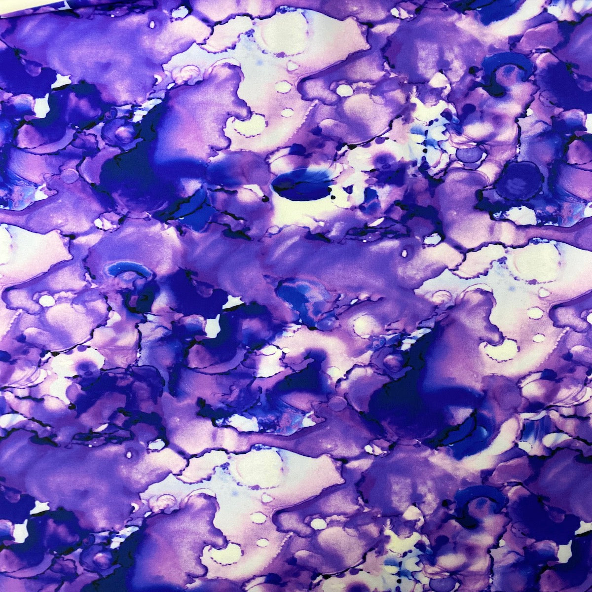 Purple Tie Dye Nylon Spandex Fabric - Fashion Fabrics LLC