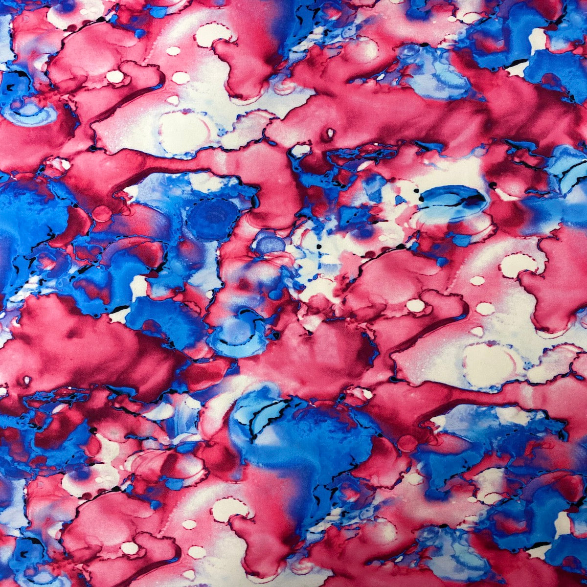 Blue Pink Cloud Tie Dye Nylon Spandex Fabric - Fashion Fabrics LLC
