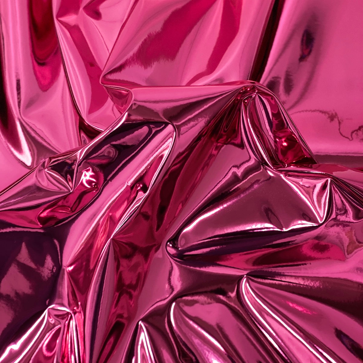 Fuchsia Pink Chrome Reflective Mirror Vinyl Fabric - Fashion Fabrics LLC