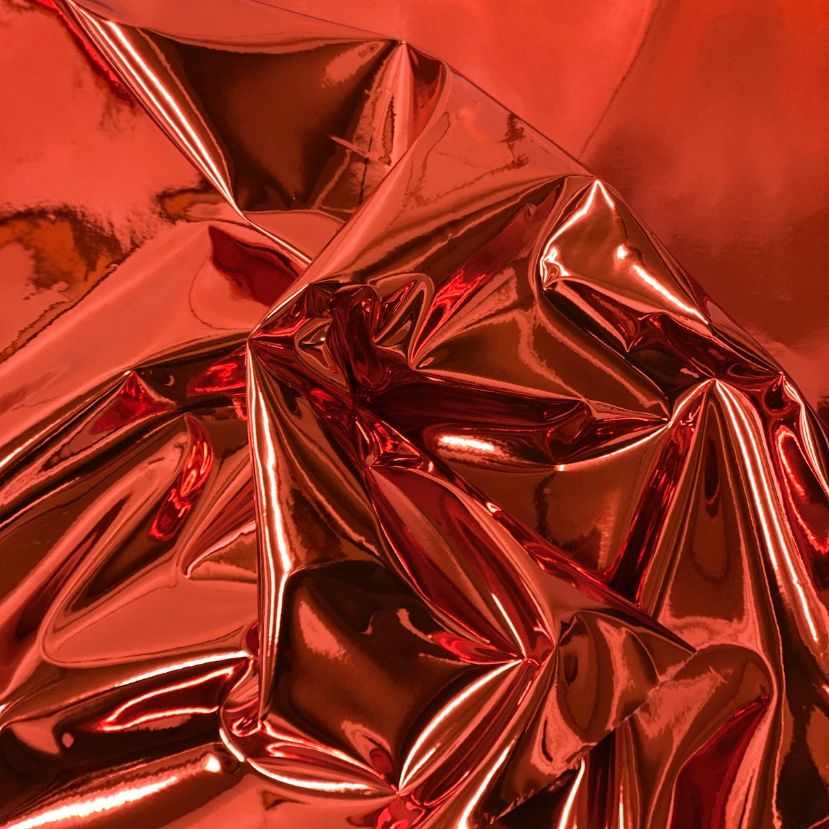 Red Chrome Reflective Mirror Vinyl Fabric - Fashion Fabrics LLC