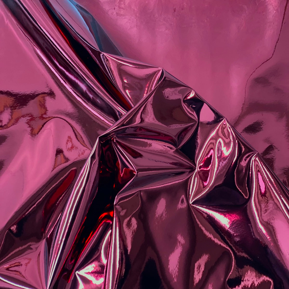 Burgundy Chrome Reflective Mirror Vinyl Fabric - Fashion Fabrics LLC