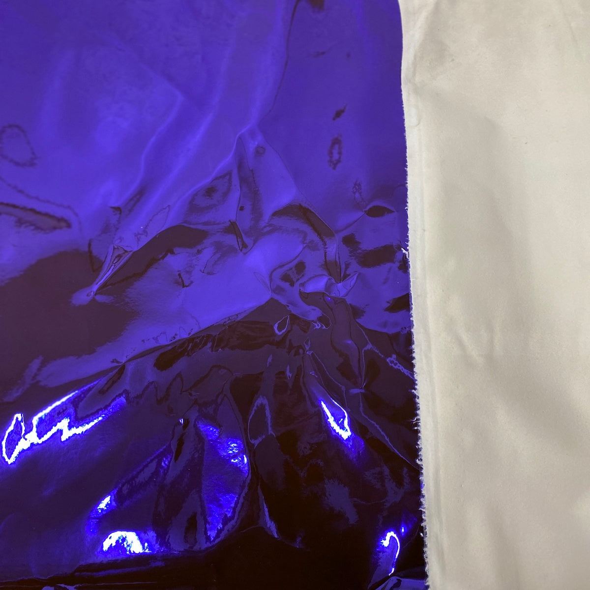 Purple Chrome Reflective Mirror Vinyl Fabric - Fashion Fabrics LLC