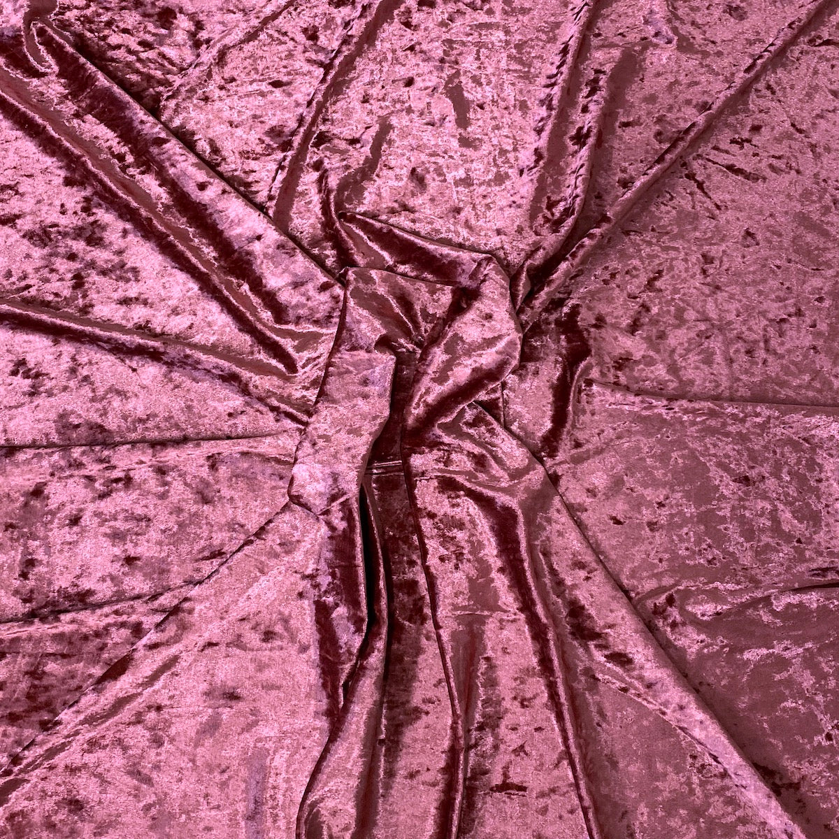 Dusty Rose Pink Crushed Stretch Velvet Fabric - Fashion Fabrics LLC