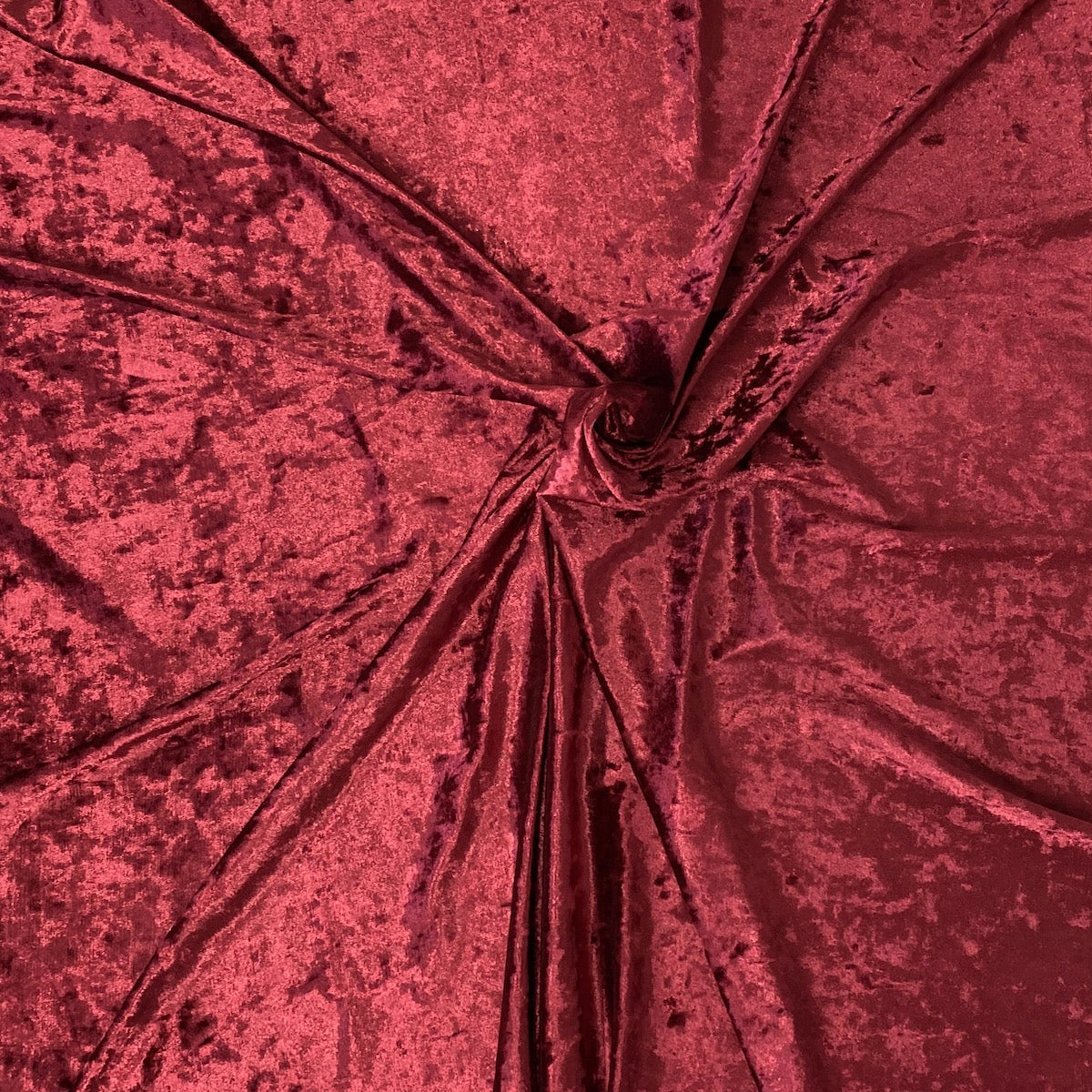 Maroon Red Crushed Stretch Velvet Fabric - Fashion Fabrics LLC