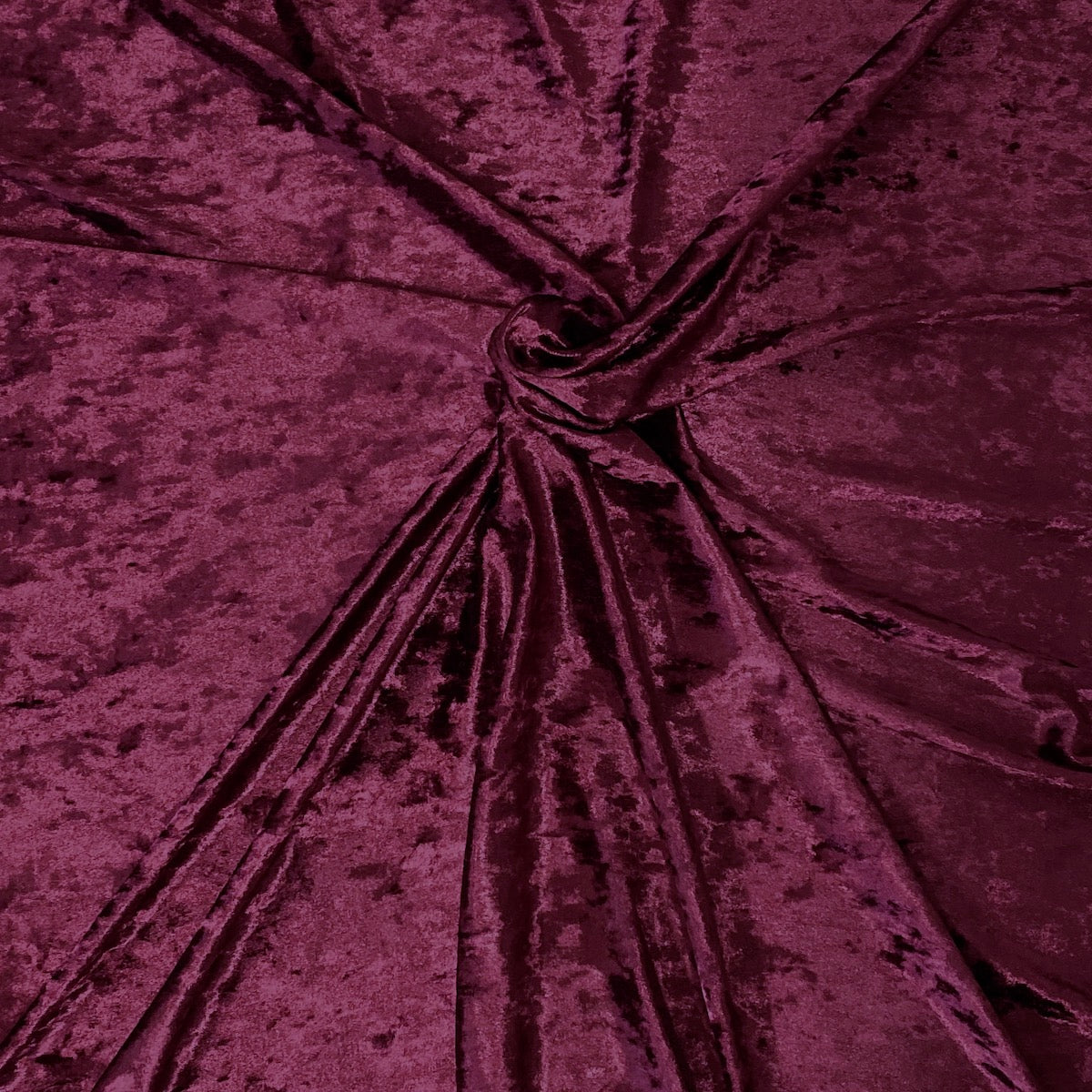 Burgundy Crushed Stretch Velvet Fabric - Fashion Fabrics LLC