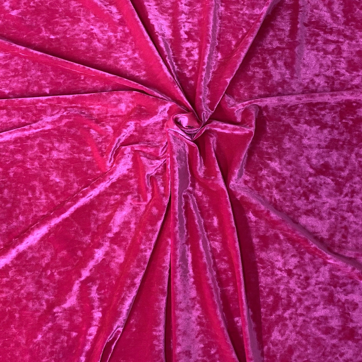 Hot Pink Crushed Stretch Velvet Fabric - Fashion Fabrics LLC
