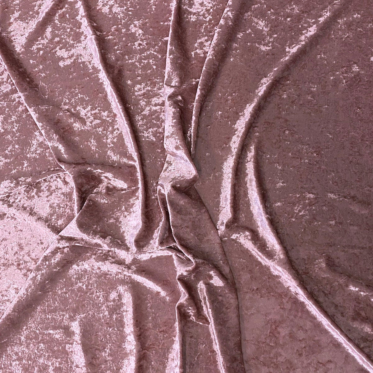 Mauve Pink Crushed Stretch Velvet Fabric - Fashion Fabrics LLC