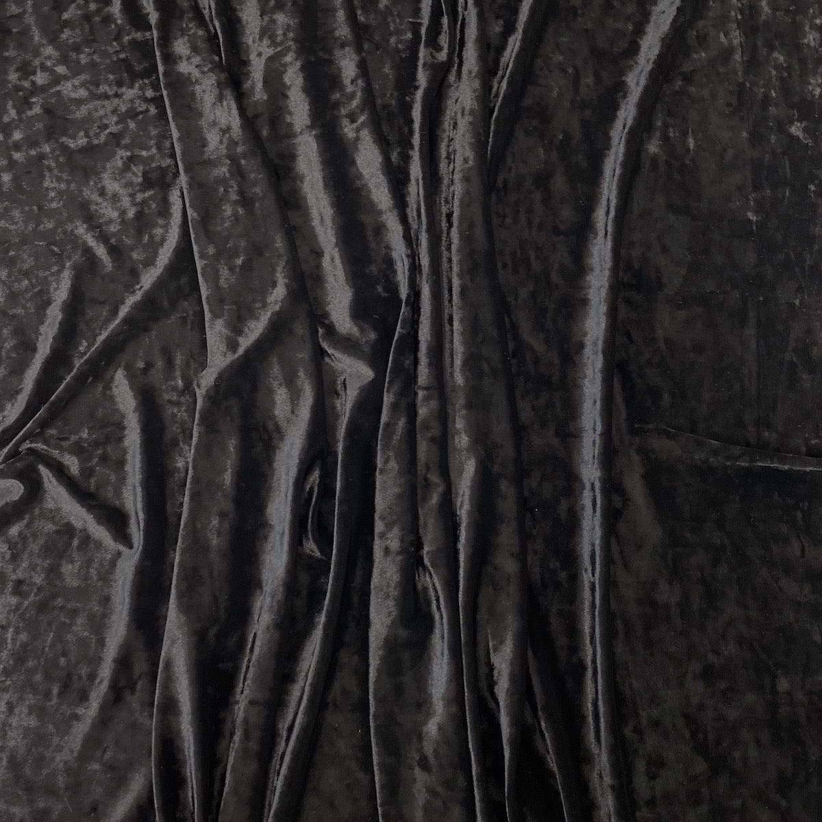 Black Crushed Stretch Velvet Fabric - Fashion Fabrics LLC