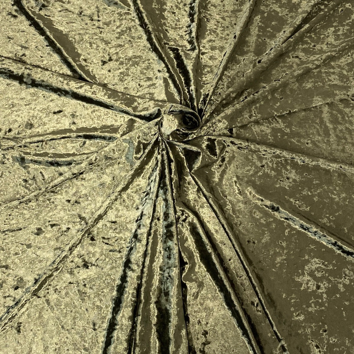 Olive Green Crushed Stretch Velvet Fabric - Fashion Fabrics LLC