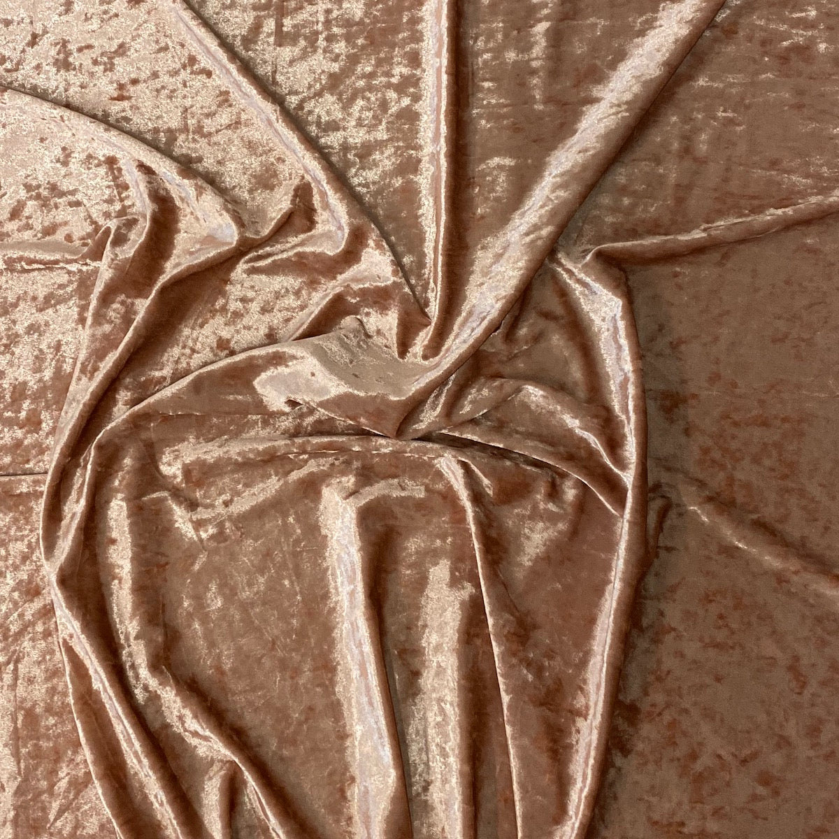 Dusty Mauve Pink Crushed Stretch Velvet Fabric - Fashion Fabrics LLC