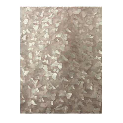 Light Pink 3D Butterfly Embroidered Satin Lace Fabric - Fashion Fabrics LLC