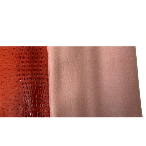 Orange Gatorich Faux Leather Vinyl Fabric - Fashion Fabrics LLC