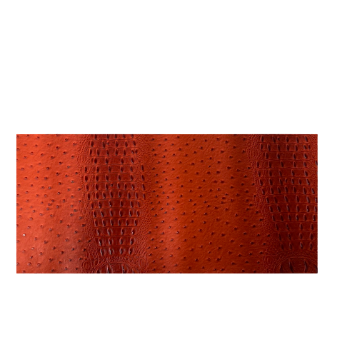 Orange Gatorich Faux Leather Vinyl Fabric - Fashion Fabrics LLC