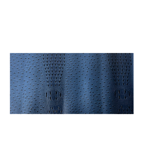 Cobalt Blue Gatorich Faux Leather Vinyl Fabric - Fashion Fabrics LLC