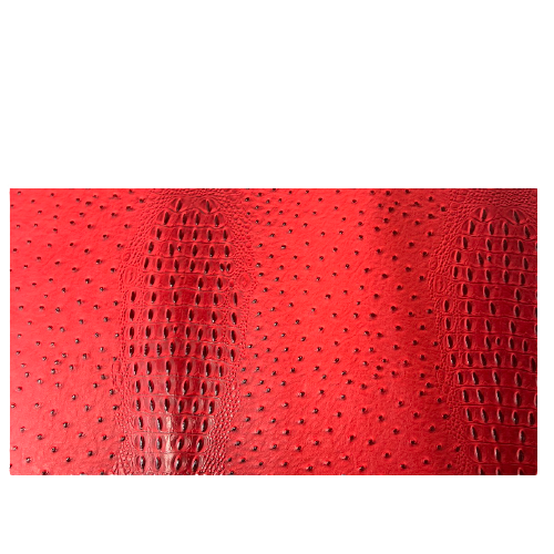 Ruby Red Gatorich Faux Leather Vinyl Fabric - Fashion Fabrics LLC