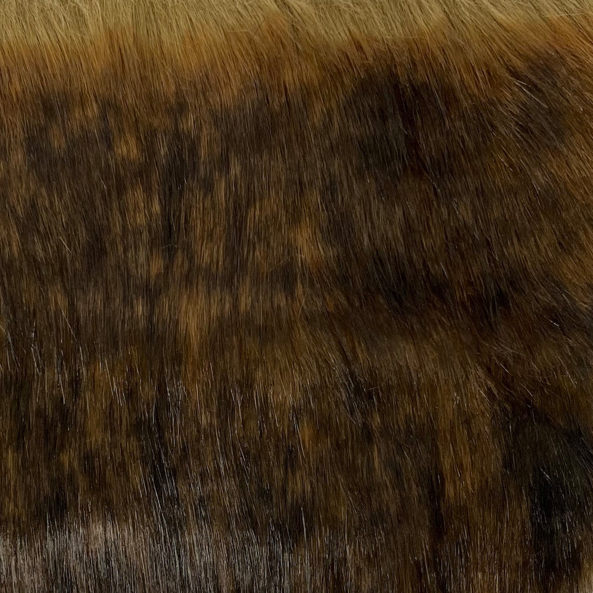 Caramel Brown Wolf Faux Fur Fabric - Fashion Fabrics LLC