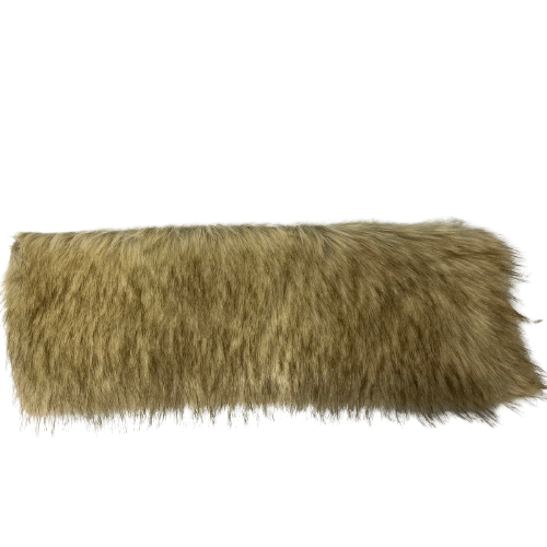 Natural Beige Wolf Faux Fur Fabric - Fashion Fabrics LLC