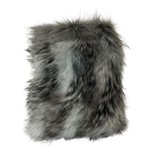 Arctic Gray Wolf Faux Fur Fabric - Fashion Fabrics LLC