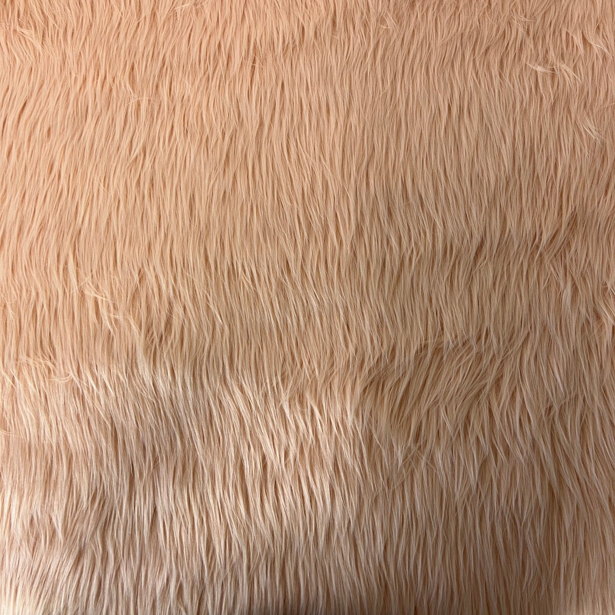 Peach Luxury Long Pile Shaggy Faux Fur Fabric - Fashion Fabrics LLC
