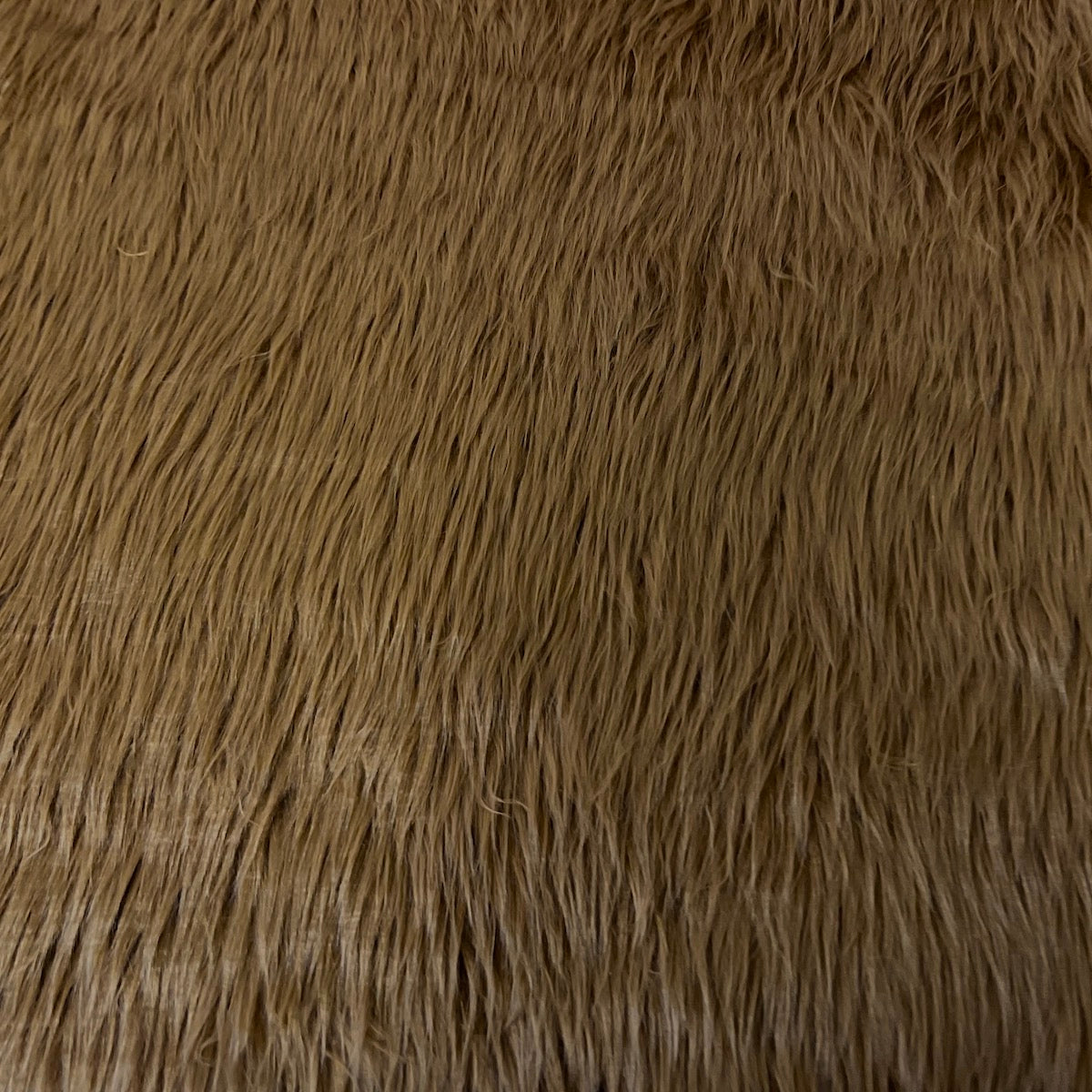 Brown Luxury Long Pile Shaggy Faux Fur Fabric - Fashion Fabrics LLC