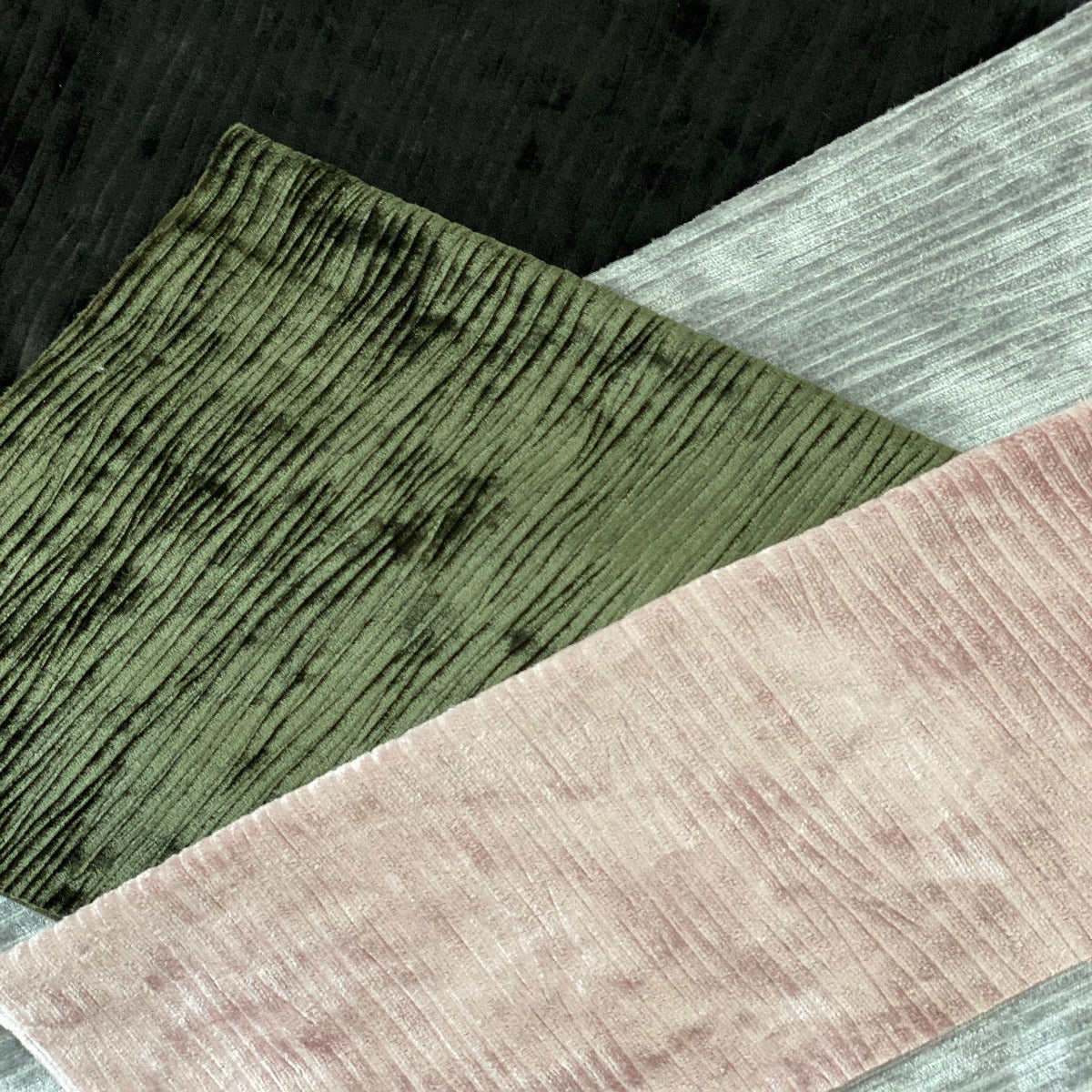 Silver Corduroy Stretch Velvet Fabric - Fashion Fabrics Los Angeles