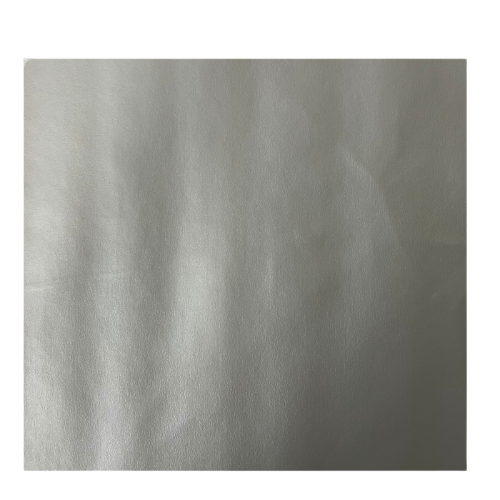 Silver Soft Skin Faux Leather Vinyl Fabric - Fashion Fabrics LLC