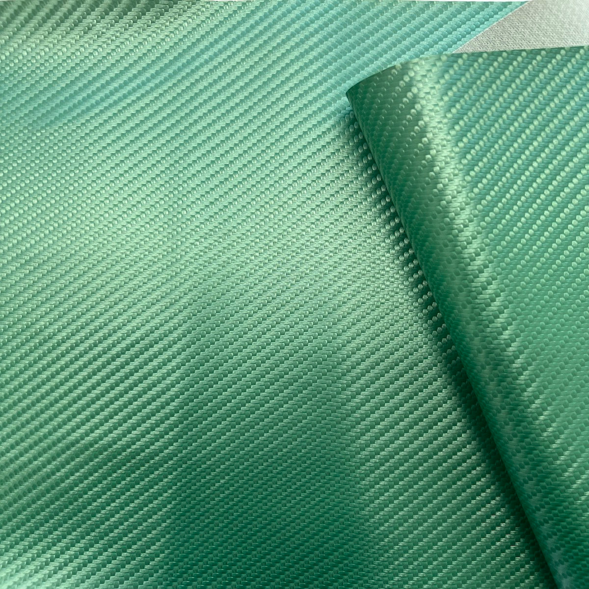 Mint Green Carbon Fiber Marine Vinyl Fabric - Fashion Fabrics LLC