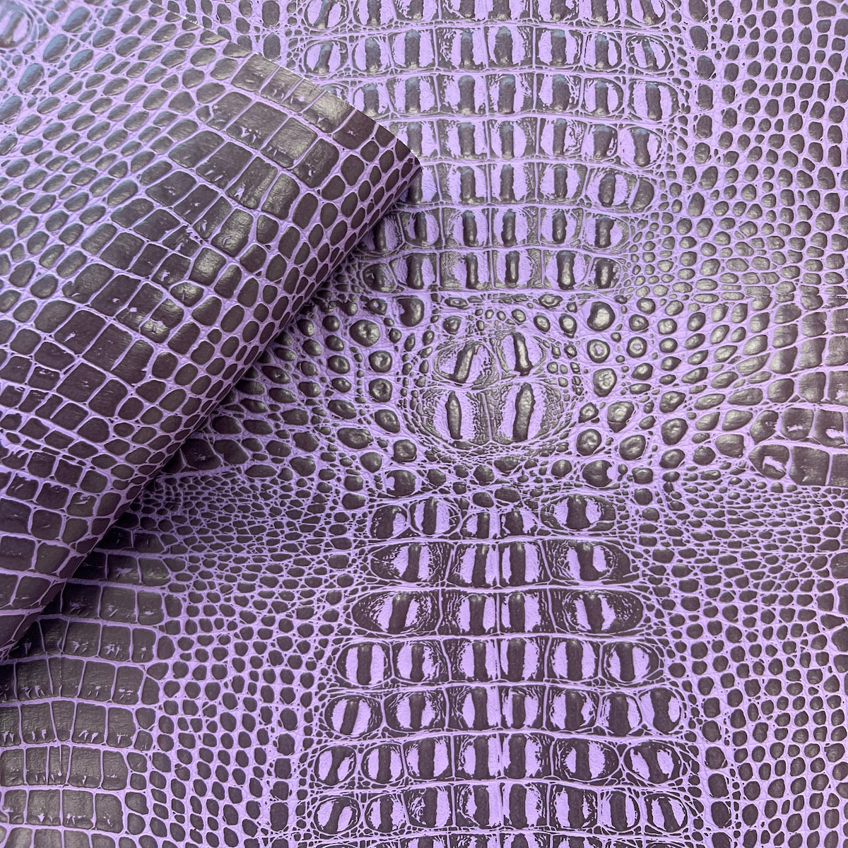 Purple Marine Gator Vinyl Fabric - Fashion Fabrics LLC