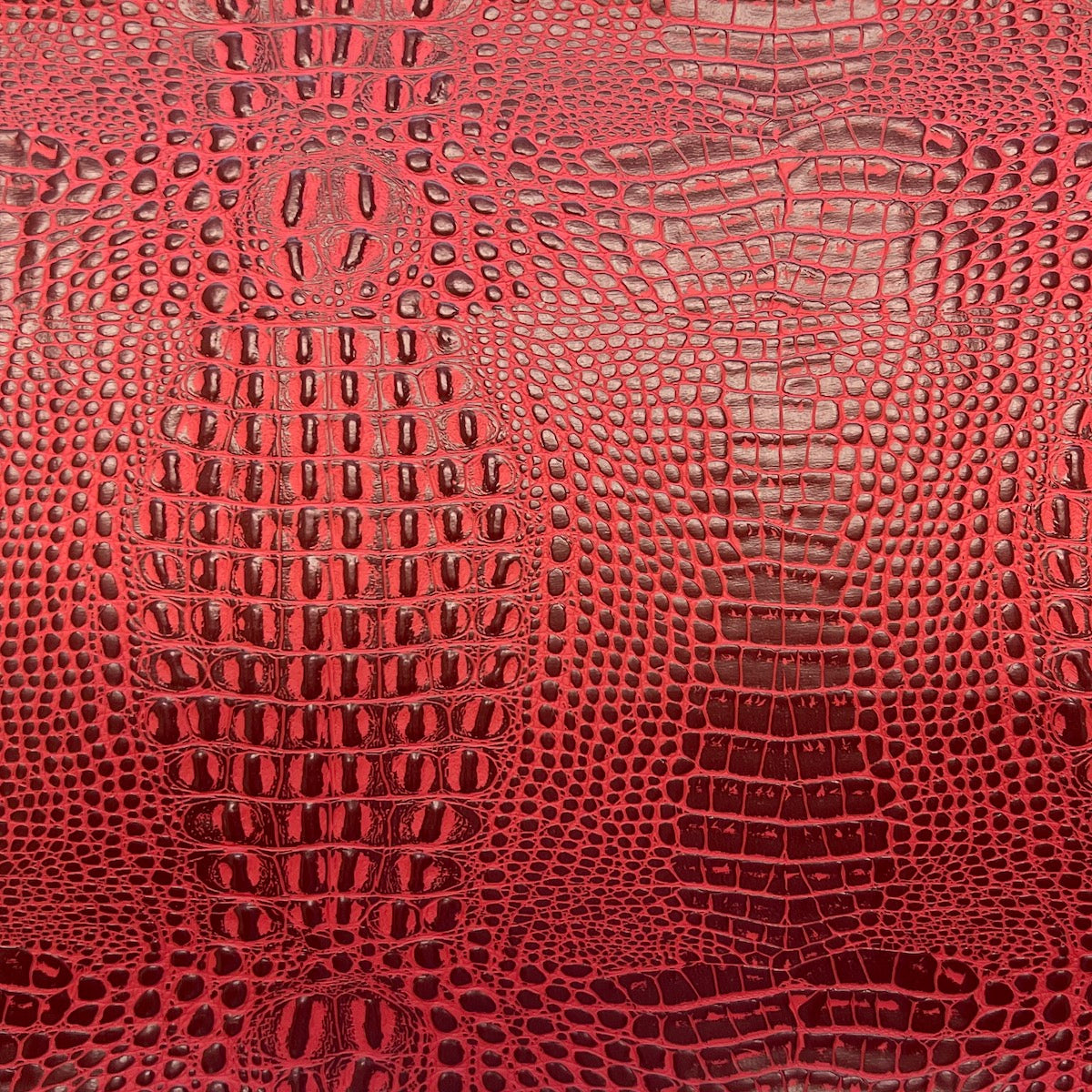 Ruby Red Marine Gator Vinyl Fabric - Fashion Fabrics LLC