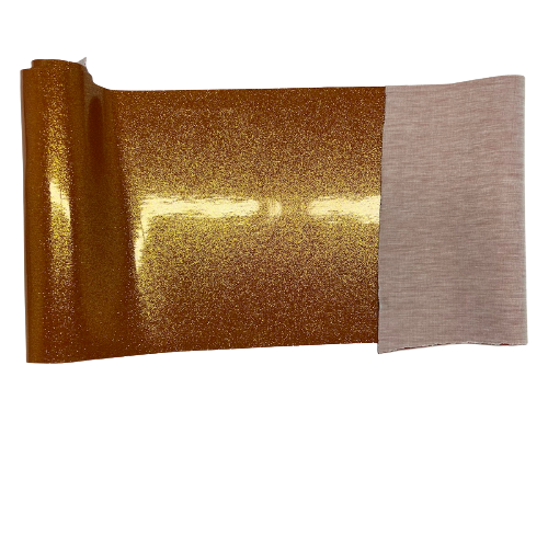 Orange Sparkle Glitter Vinyl Fabric - Fashion Fabrics LLC
