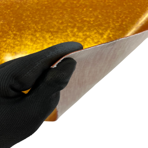 Orange Sparkle Glitter Vinyl Fabric - Fashion Fabrics LLC