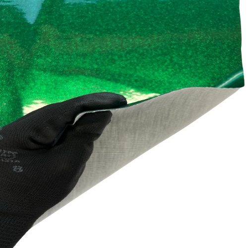 Hunter Green Sparkle Glitter Vinyl Fabric - Fashion Fabrics LLC