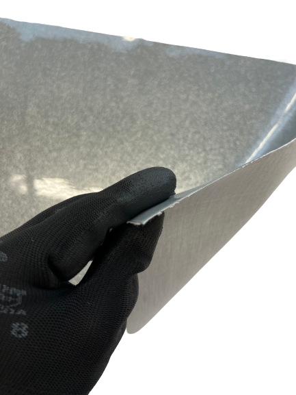 Silver Sparkle Glitter Vinyl Fabric - Fashion Fabrics LLC