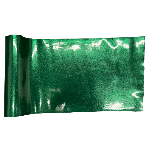 Hunter Green Sparkle Glitter Vinyl Fabric - Fashion Fabrics LLC