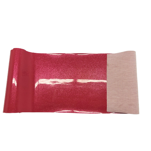 Hot Pink Sparkle Glitter Vinyl Fabric - Fashion Fabrics LLC