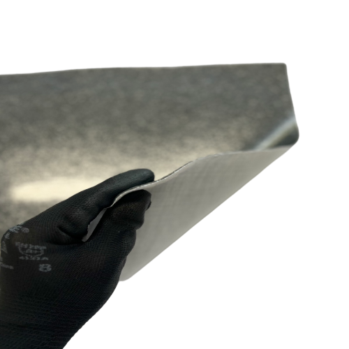 Charcoal Gray Sparkle Glitter Vinyl Fabric - Fashion Fabrics LLC