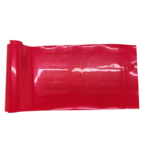 Rose Red Sparkle Glitter Vinyl Fabric - Fashion Fabrics LLC