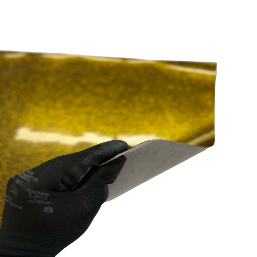 Dark Gold Sparkle Glitter Vinyl Fabric - Fashion Fabrics LLC