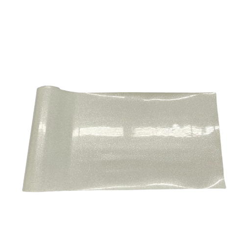 White Sparkle Glitter Vinyl Fabric - Fashion Fabrics LLC