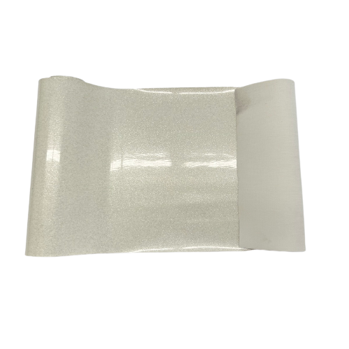 White Sparkle Glitter Vinyl Fabric - Fashion Fabrics LLC