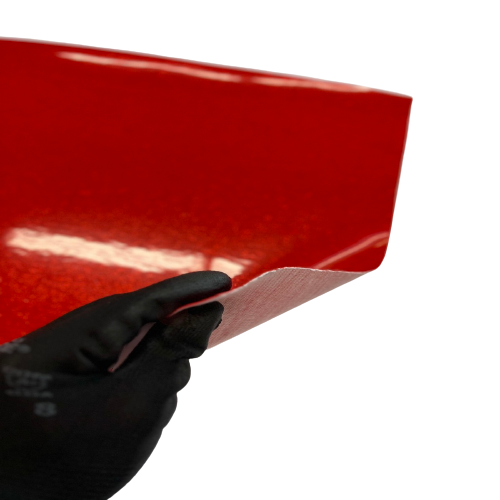 Red Sparkle Glitter Vinyl Fabric - Fashion Fabrics LLC