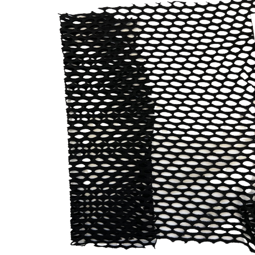 Black Crochet Fishnet Netting Spandex Fabric - Fashion Fabrics LLC
