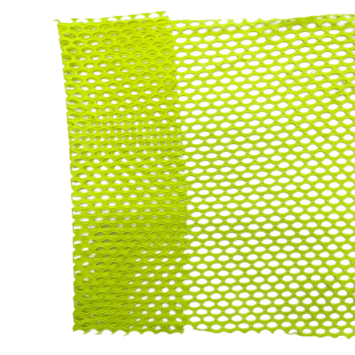 Neon Yellow Crochet Fishnet Netting Apparel Spandex Fabric