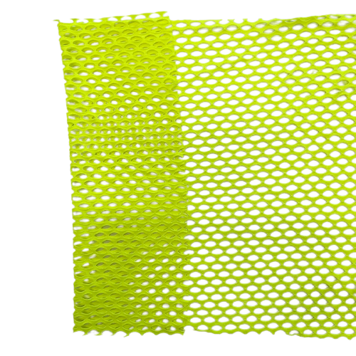 Neon Yellow Crochet Fishnet Netting Spandex Fabric - Fashion Fabrics LLC