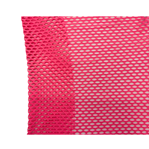 Neon Pink Crochet Fishnet Netting Spandex Fabric - Fashion Fabrics LLC